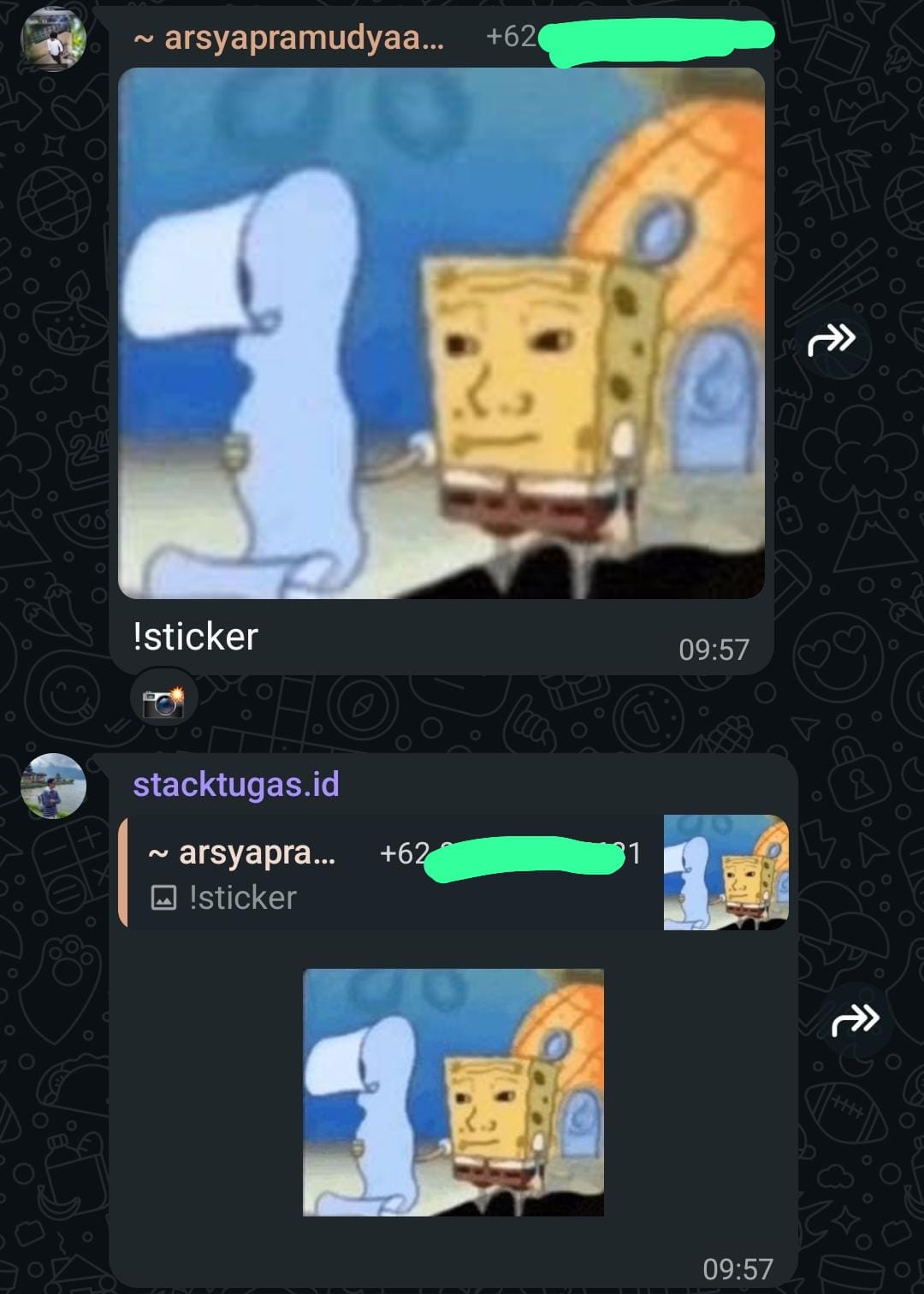 Preview grup sticker WhatsApp