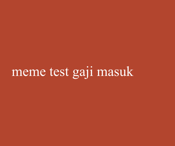 Meme viral terkini